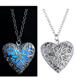 Glow In The Dark Heart Necklaces