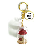Beauty and the Beast Rose Keychains