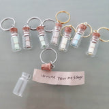 Mini Bottle Message Keychains