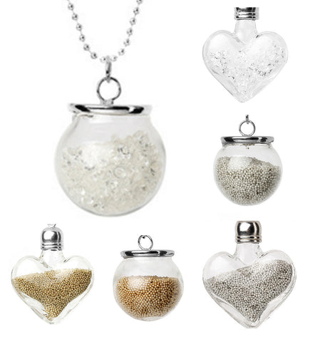 Glass Bottle Beads Necklaces