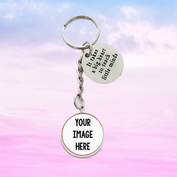 Teachers Day Keychains It Takes a Big Heart to Teach Little