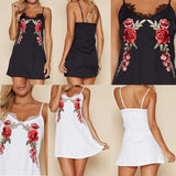 Rose Embroidered Dresses