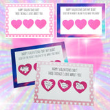 Heart Scratch Stickers with Card