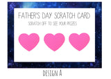 Fathers Day Scratch Cards