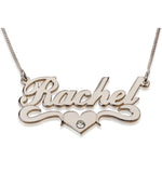 Name Heart Necklaces