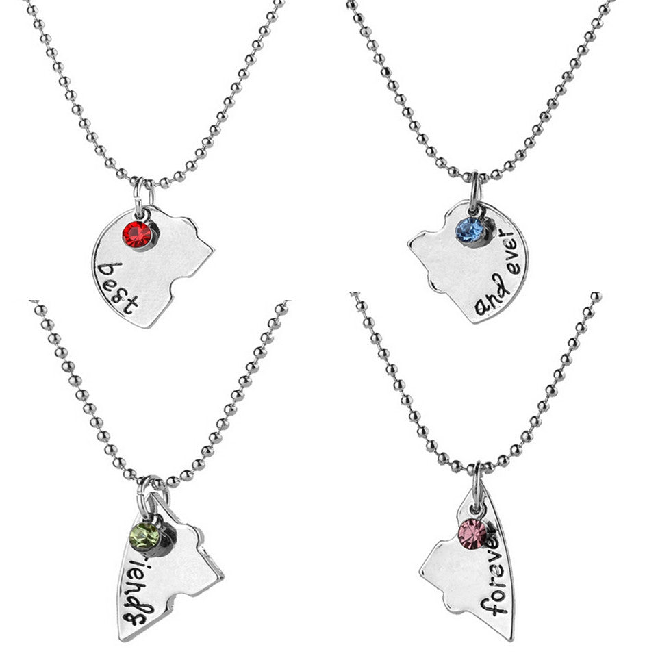 BFF Necklace Pizza Best Friend Necklaces Pendant Friendship Jewelry Charm -  6pcs | eBay