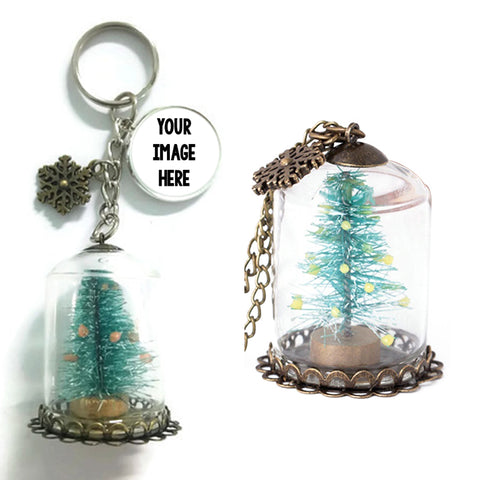 Christmas Tree Jar Keychains