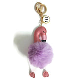 Furball Flamingo Keychains