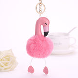 Furball Flamingo Keychains