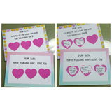 Heart Scratch Stickers with Card