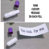 Bottle of Pills with Message