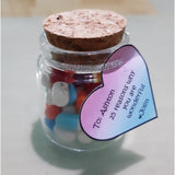 Bottle of Pills with Message