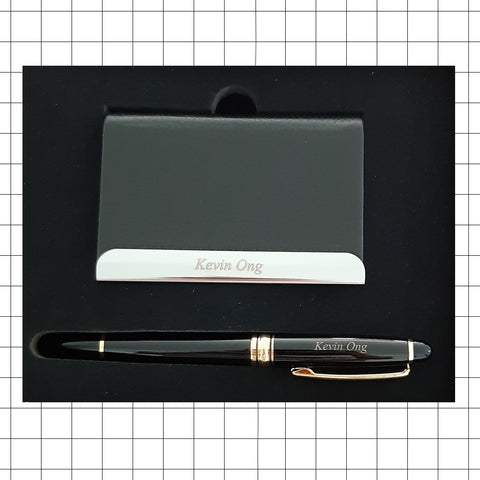 Name Card Holder and Pen Gift Set