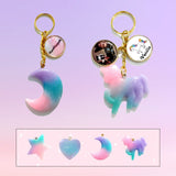 Ombre Charms Keychains