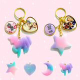 Ombre Charms Keychains