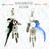 Feather Dreamcatcher Bag Charms
