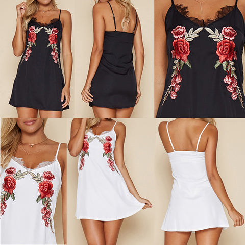Rose Embroidered Dresses