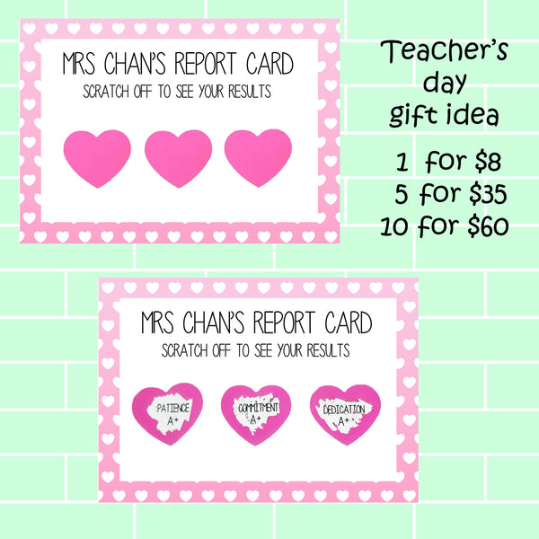 Teachers Day Scratch Cards